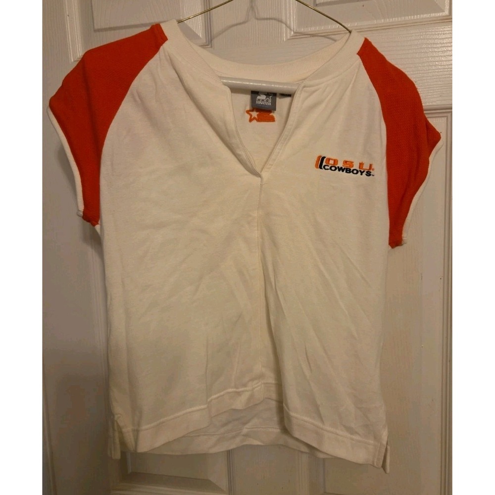 Womens Starter OSU Cowboys Size M V Neck Tshirt